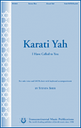 Karati Yah SATB choral sheet music cover
